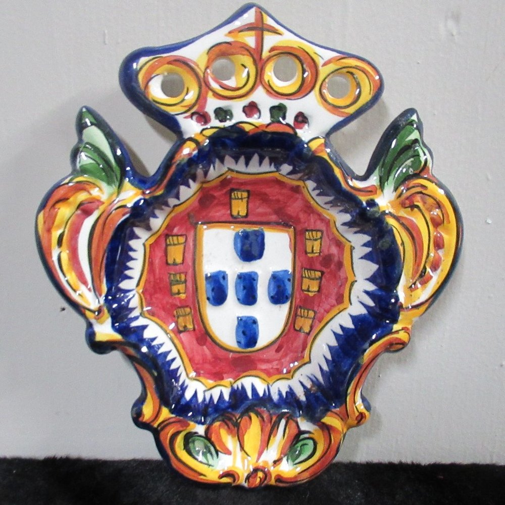 Antique Porcelain Portuguese Coat of Arms